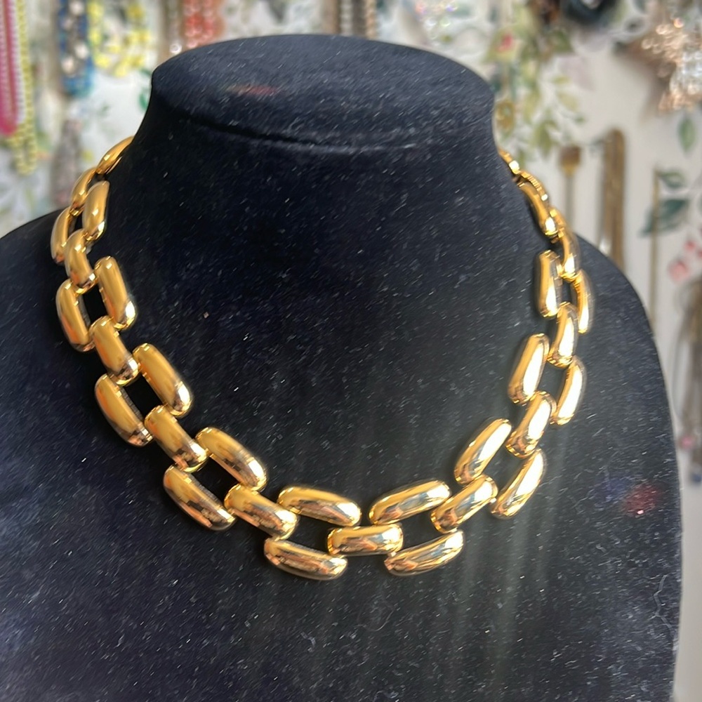 Chunky Gold Link Necklace